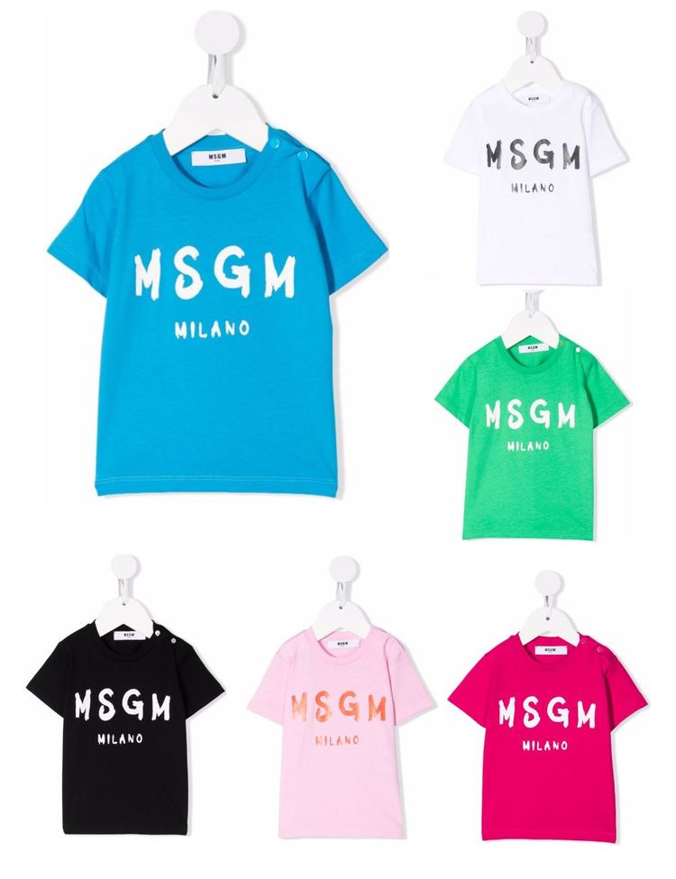 MSGM 베이비 로고 프린트 티셔츠 MS029040